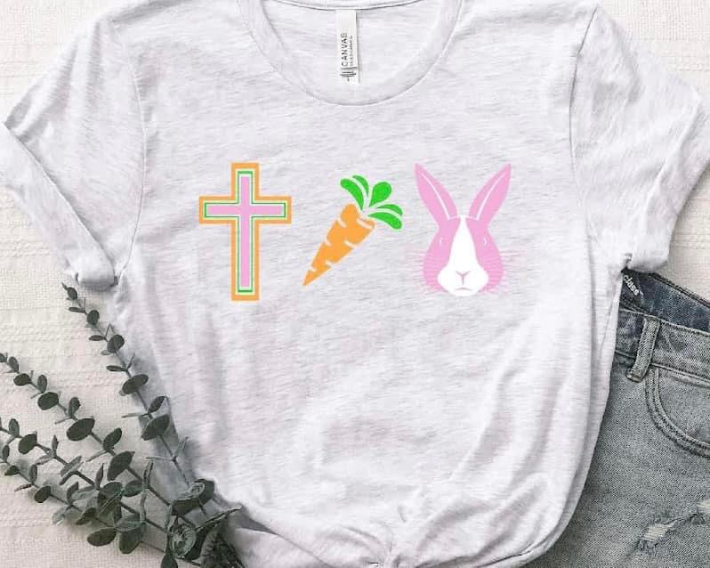Cross, carrot, bunny